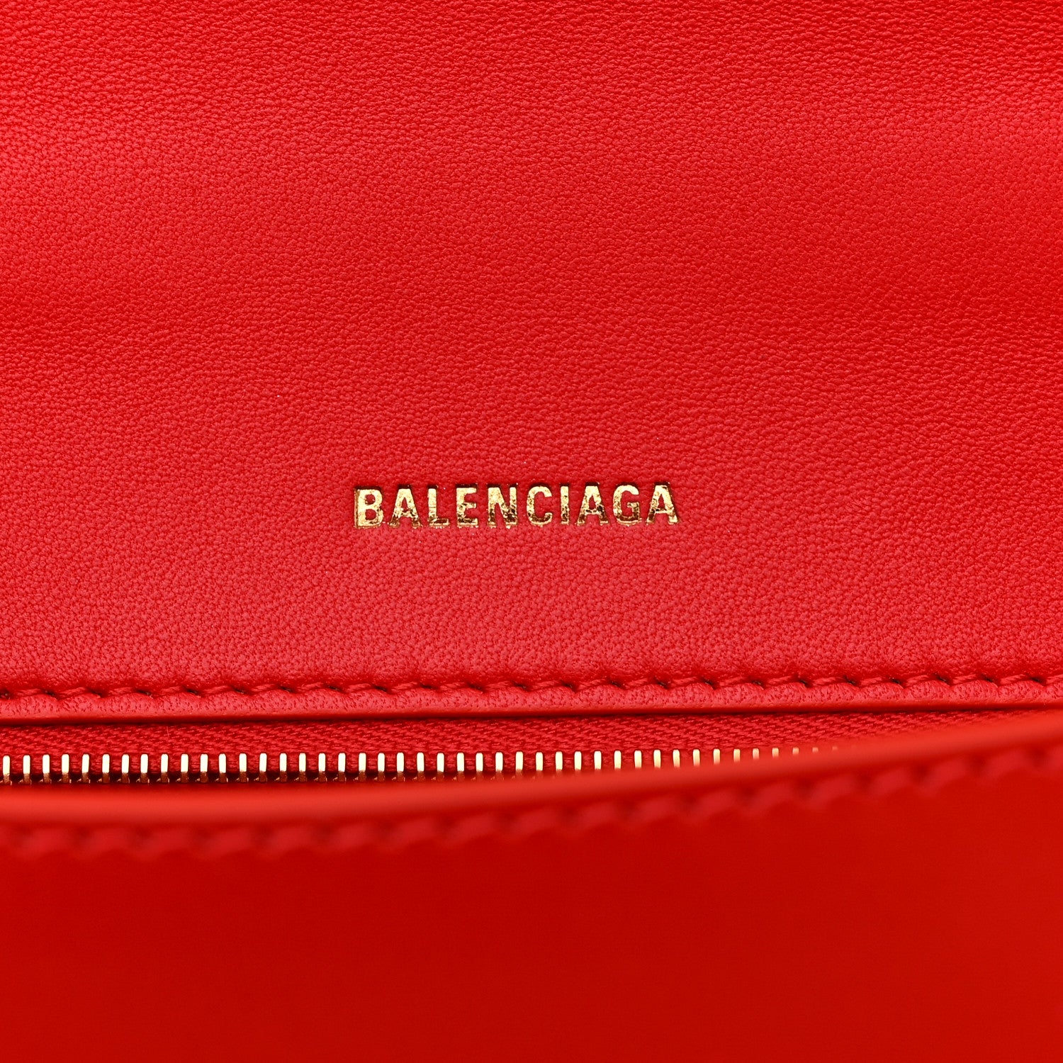 Balenciaga Shiny Box Calfskin Small Hourglass Top Handle Bag Bright Red 6 of 11