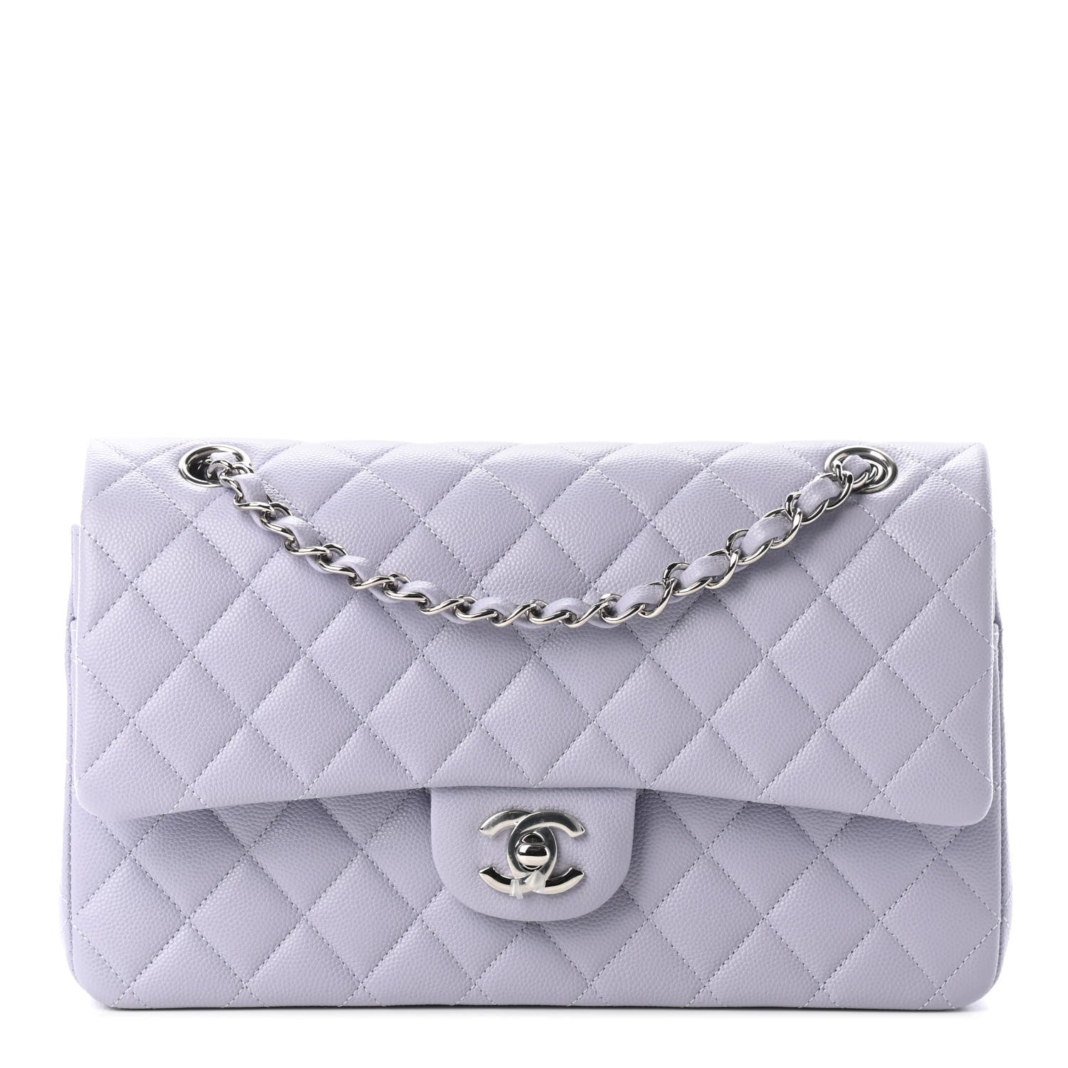Chanel Caviar Quilted Medium Double Flap Light Purple 1 of 9
