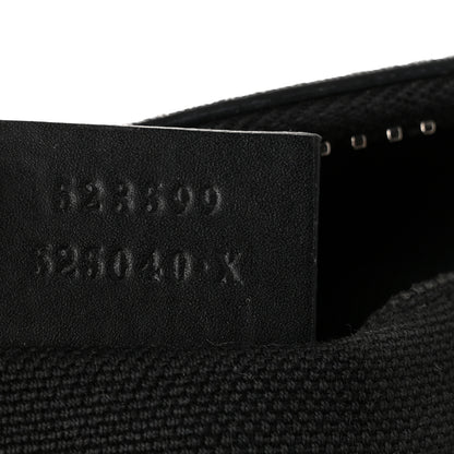Gucci GG Supreme Monogram Web Small Flat Messenger Bag Black Grey Black Grey 7 of 11
