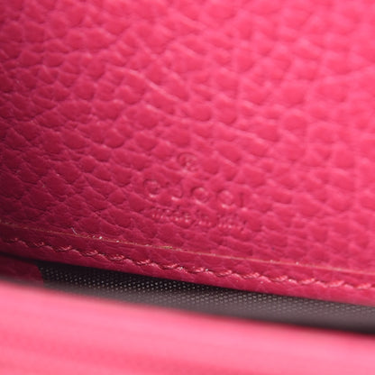 Gucci Dollar Calfskin GG Marmont Zip Around Wallet Box Pink 6 of 12