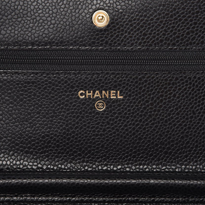 Chanel Caviar Quilted Wallet On Chain WOC Black 6 of 11