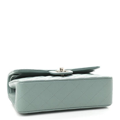 Chanel Caviar Quilted Small Double Flap Light Blue 4 of 9