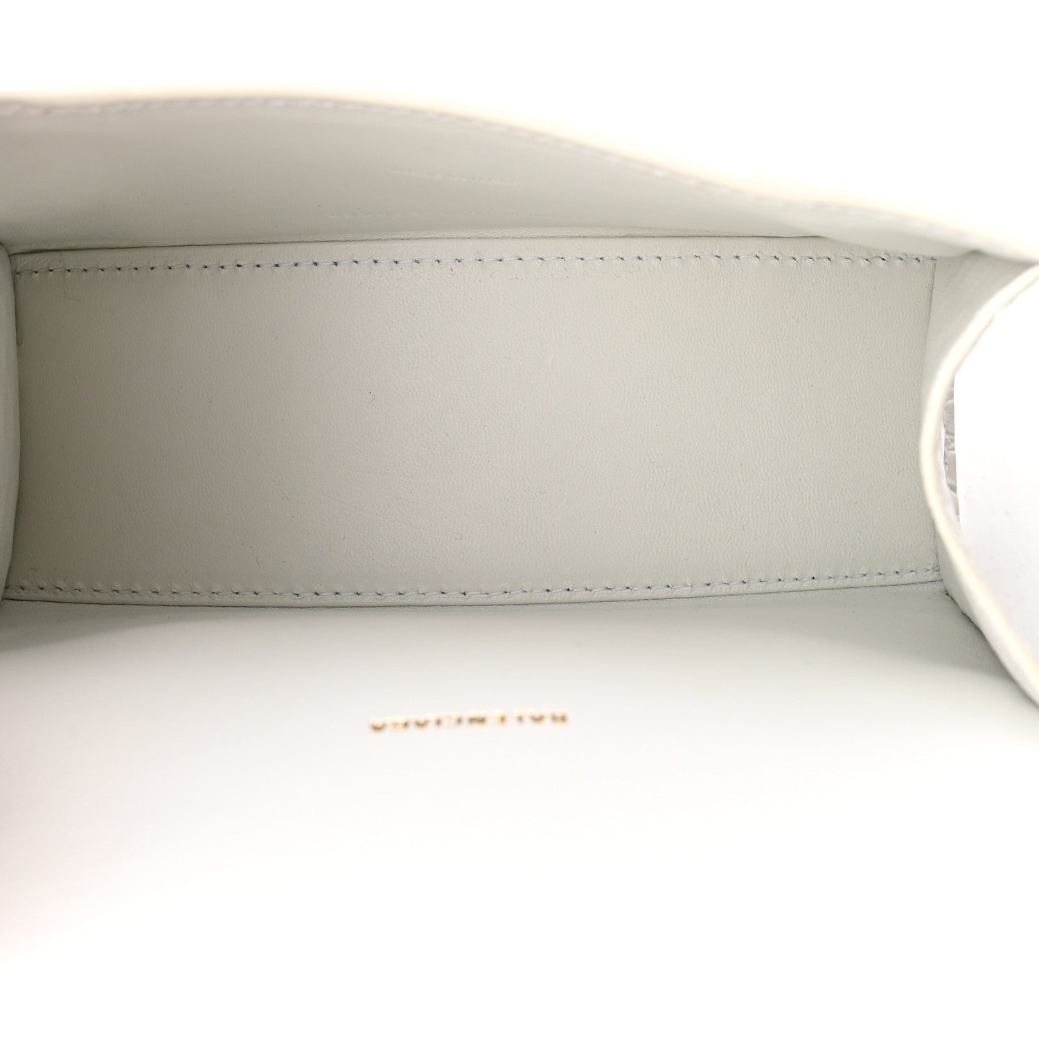 Balenciaga Shiny Calfskin Crocodile Embossed Hourglass Top Handle Bag XS Optic White 5 of 11