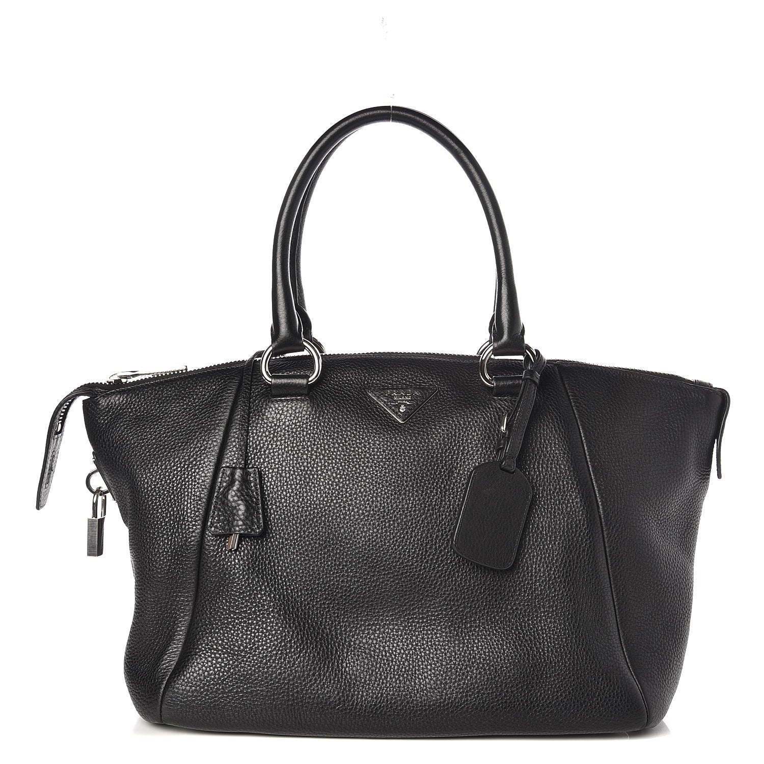 Prada Vitello Daino Shopping Tote Nero Black 1 of 9