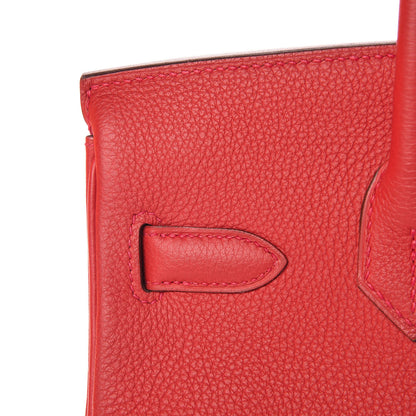 Hermes Togo Birkin 30 Geranium 13 of 34