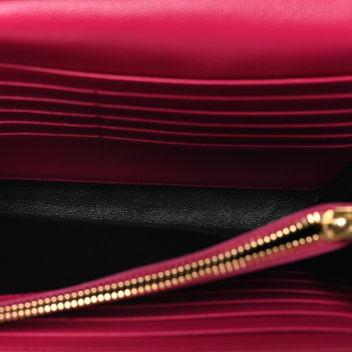 Grain De Poudre Matelasse Chevron Monogram Chain Wallet Bubblegum