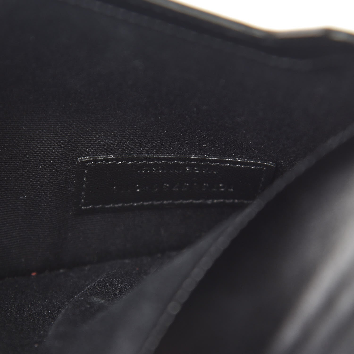 Saint Laurent Smooth Shiny Calfskin Monogram Uptown Pouch Black 7 of 12