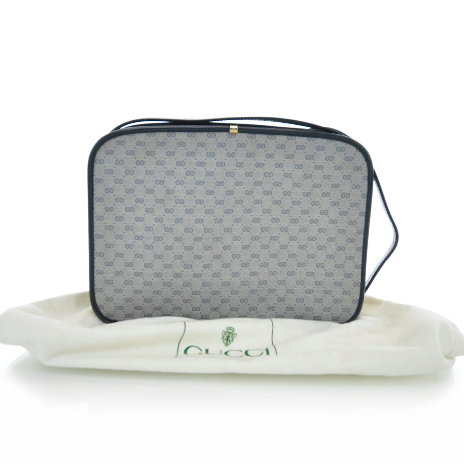 Gucci Monogram Shoulder Bag Navy 3 of 9