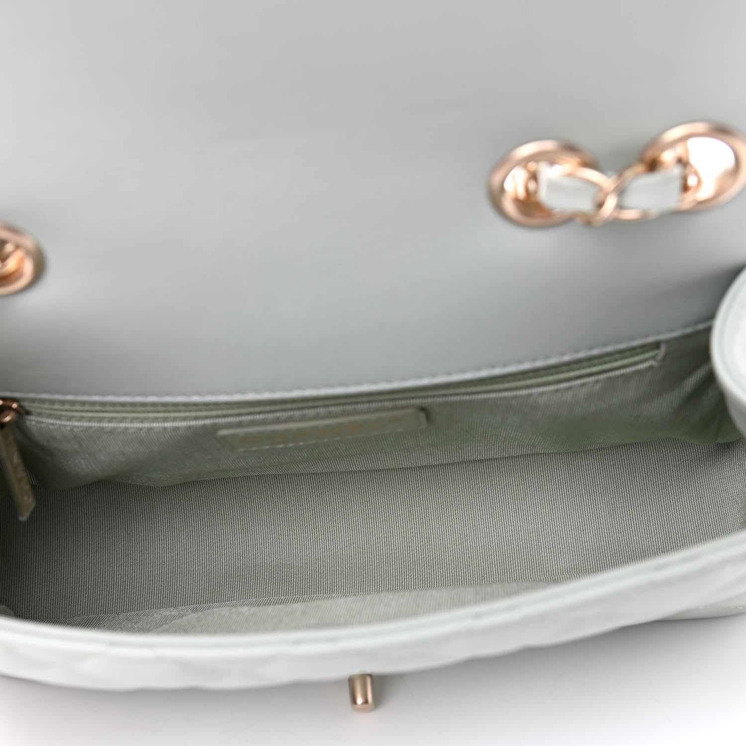 Chanel Lambskin Quilted Mini Mademoiselle Chic Flap Light Green 4 of 4