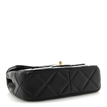 Chanel Lambskin Quilted Pearl Small Flap Black 4 of 10