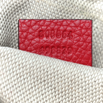 Gucci Pebbled Calfskin Small Soho Disco Bag Tabasco Red 7 of 12