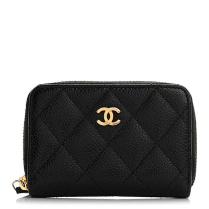 Chanel Caviar Quilted Classic Zipped Coin Purse Black 1 of 10