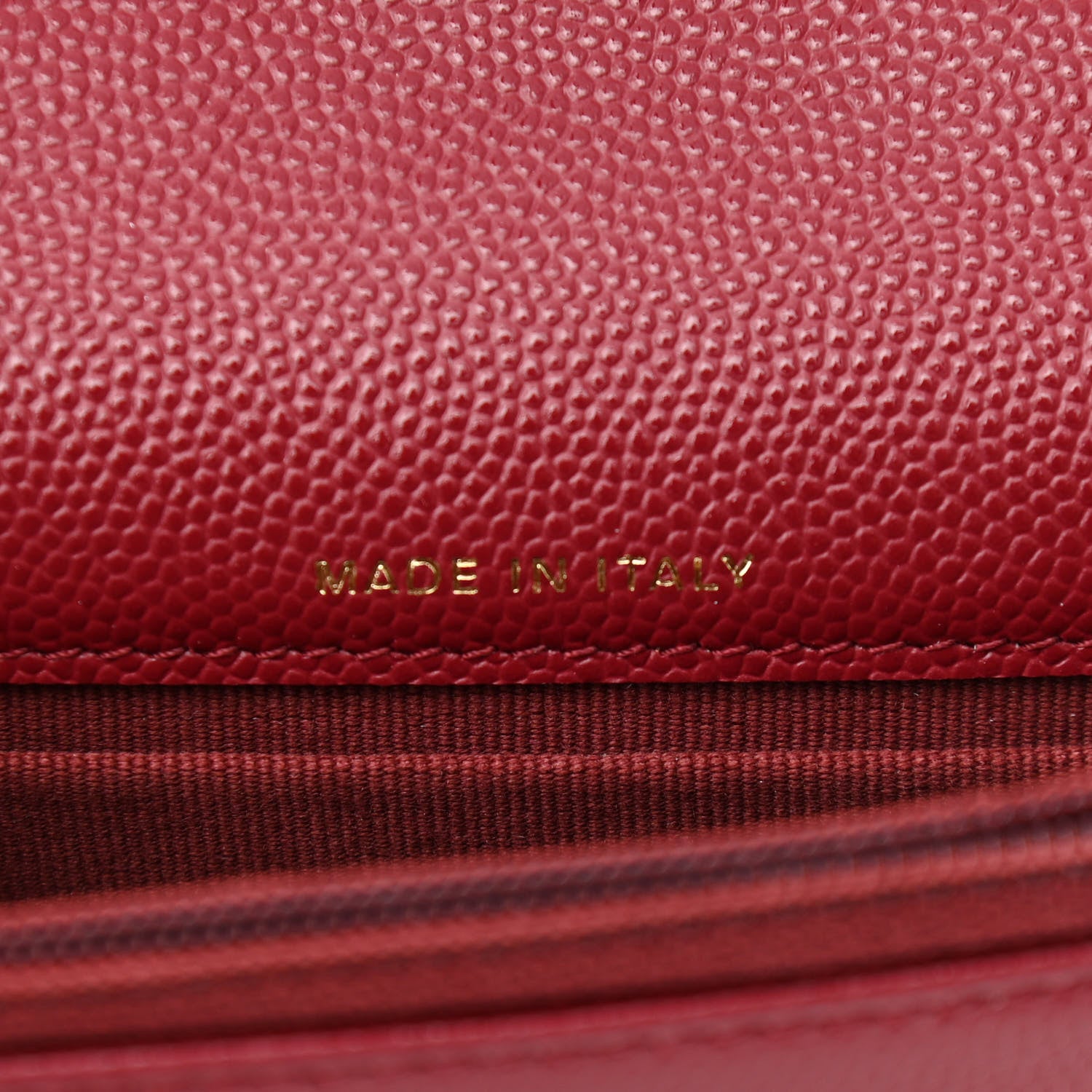 Chanel Caviar Quilted Pocket Twins Clutch With Chain Burgundy 8 of 13