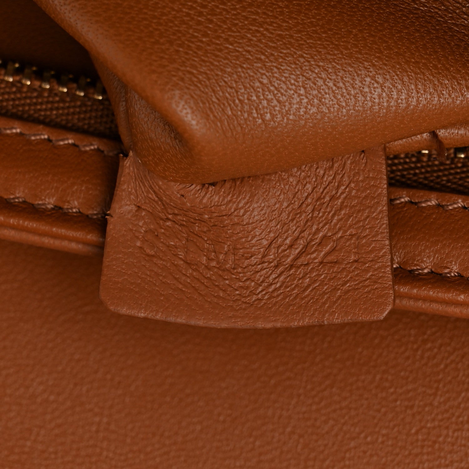 Celine Calfskin Triomphe Canvas Teen Triomphe Bag Tan 7 of 10