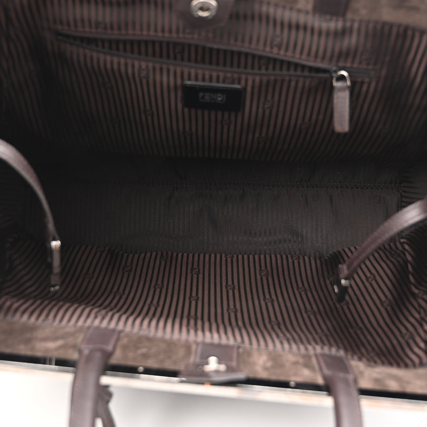 Calf Hair Large 2jours Tote Brown Giallo Acciaio