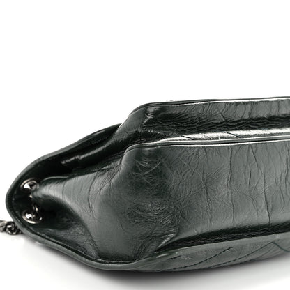 Saint Laurent Crinkled Calfskin Matelasse Monogram Medium Niki Chain Satchel Military Olive 8 of 11