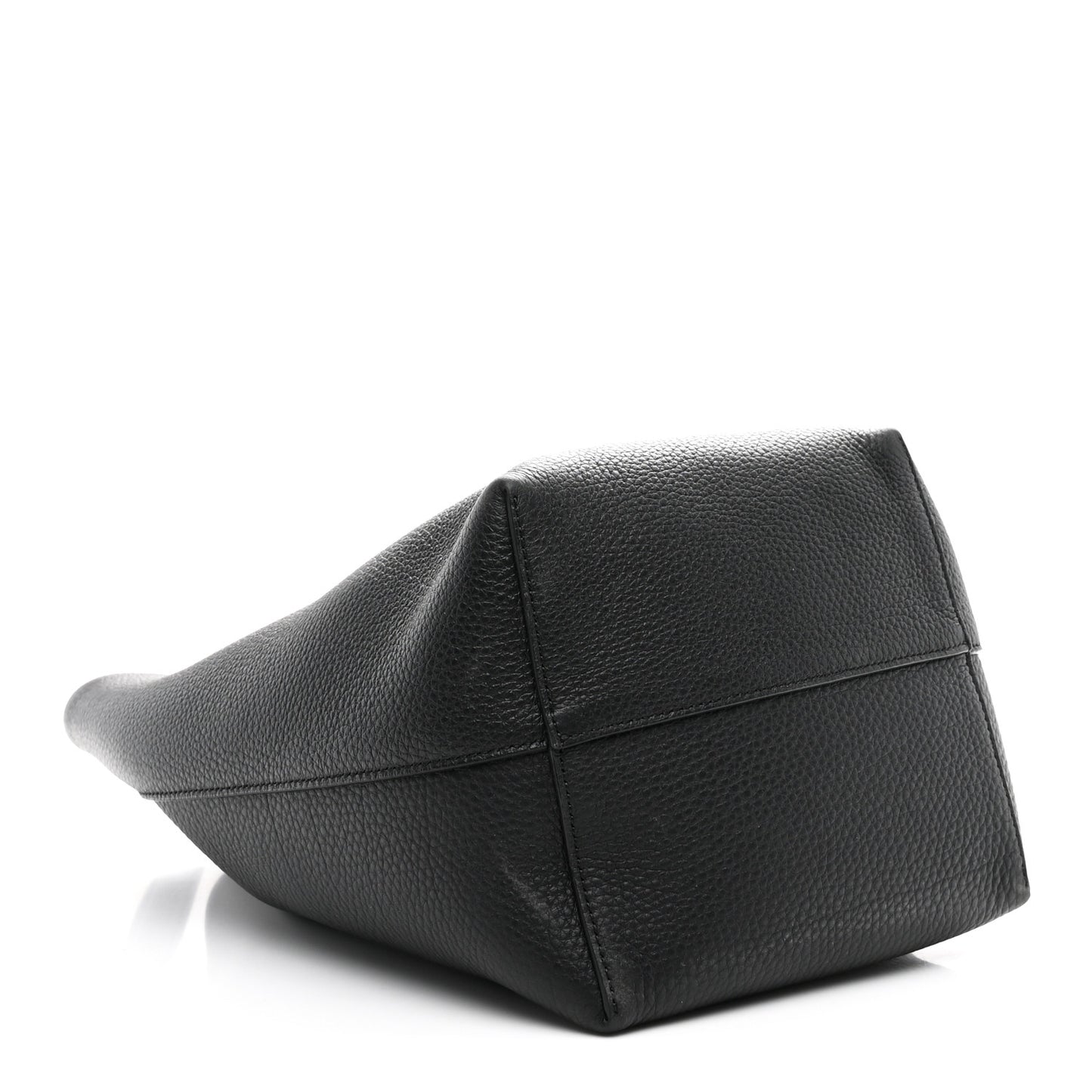 Grained Calfskin Medium N/S Park Tote Black
