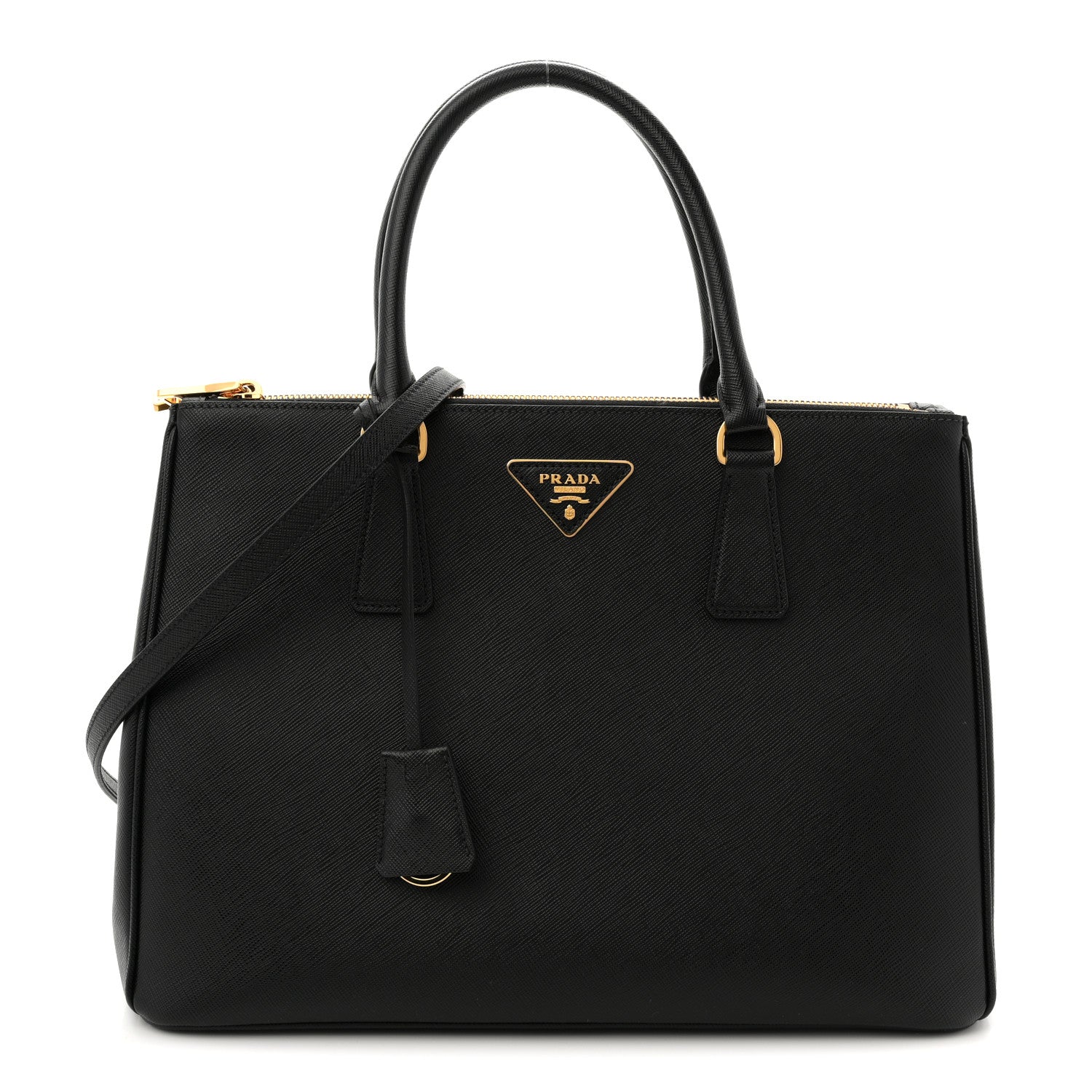 Prada Saffiano Lux Large Galleria Double Zip Tote Black 1 of 21