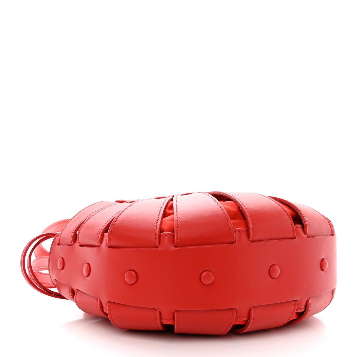 French Calfskin Small Shell Bag Chili Tomato