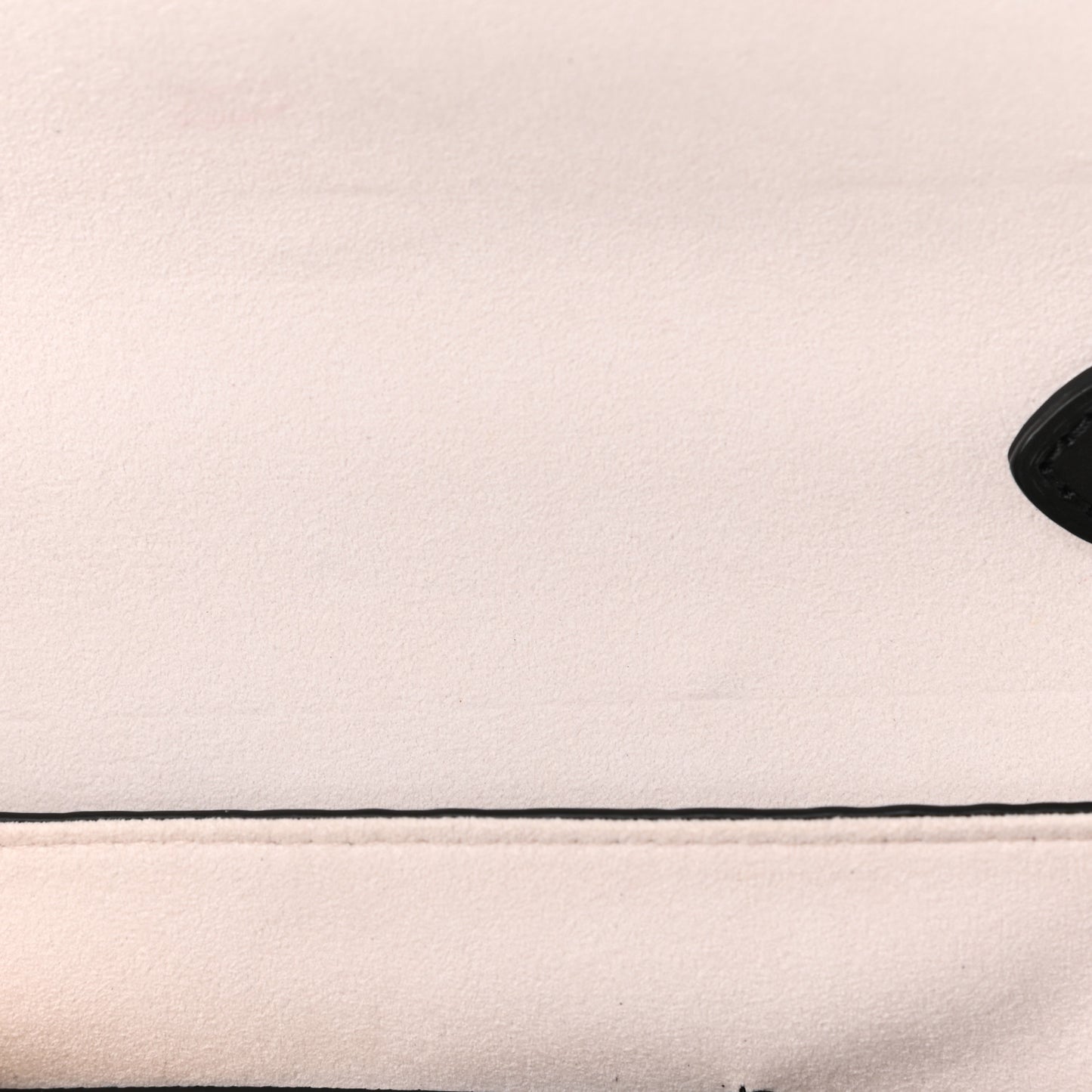 Calfskin Graphic Print Twist Shoulder Bag MM White Black