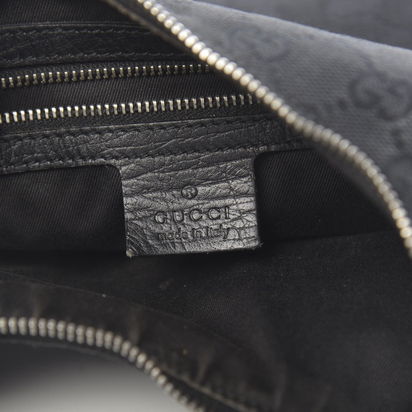 Monogram Medium Horsebit Chain Hobo Black