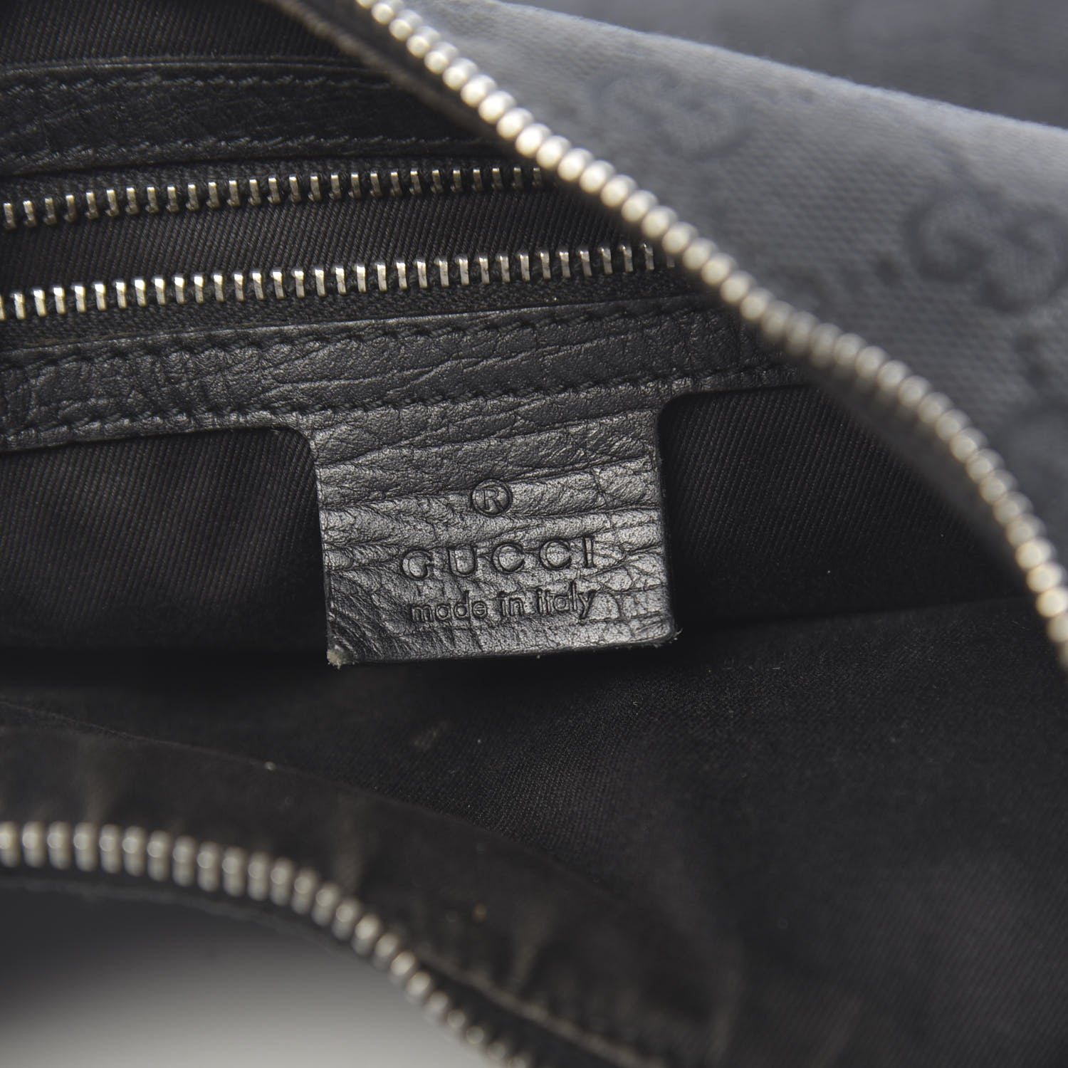 Gucci Monogram Medium Horsebit Chain Hobo Black 6 of 16