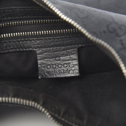 Gucci Monogram Medium Horsebit Chain Hobo Black 6 of 16