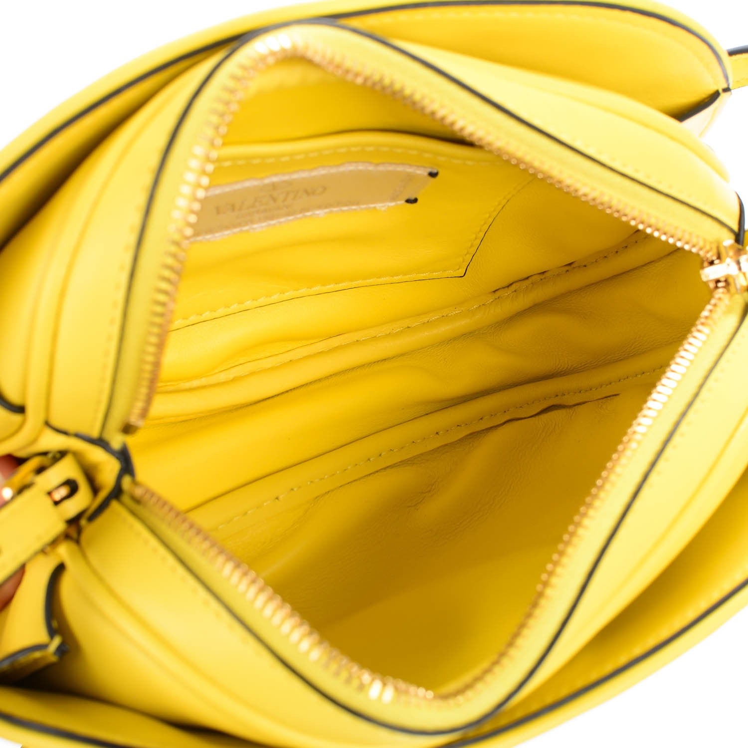 Valentino Garavani Vitello Small Logo Go Crossbody Bag Naples Yellow 5 of 7