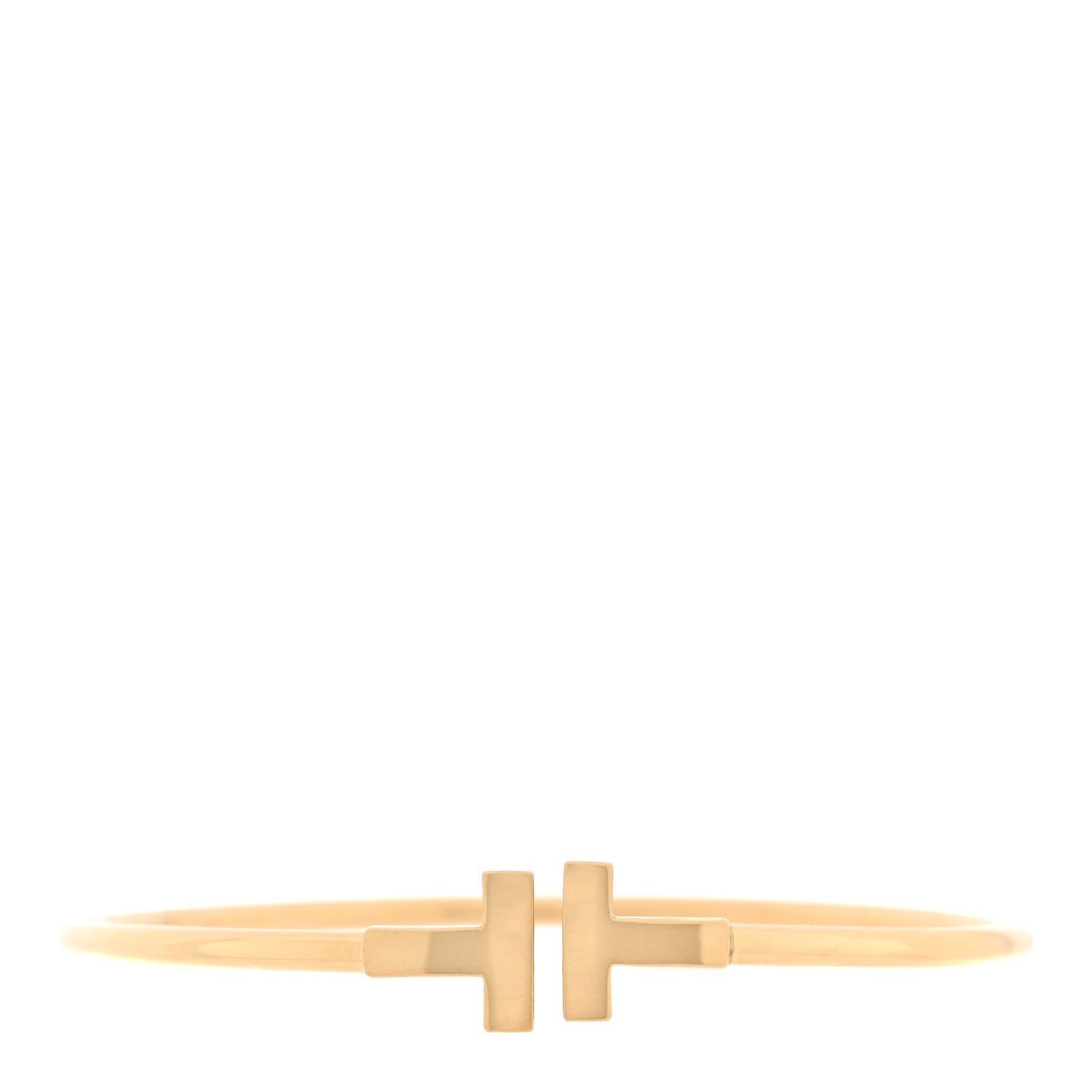 Tiffany 18K Yellow Gold T Wire Bracelet 1 of 4