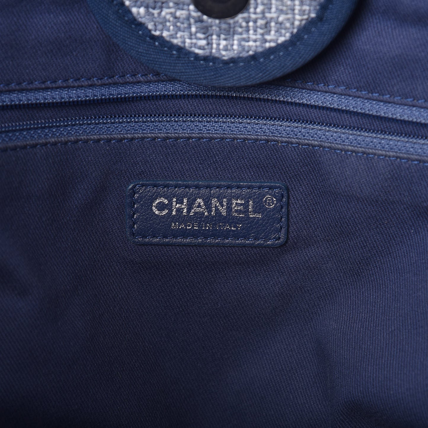 Canvas Large Deauville Tote Blue