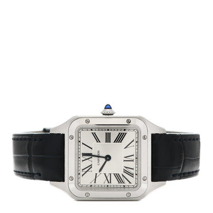 Cartier Stainless Steel Alligator 27.5mm Santos Dumont Quartz Watch 2 of 5