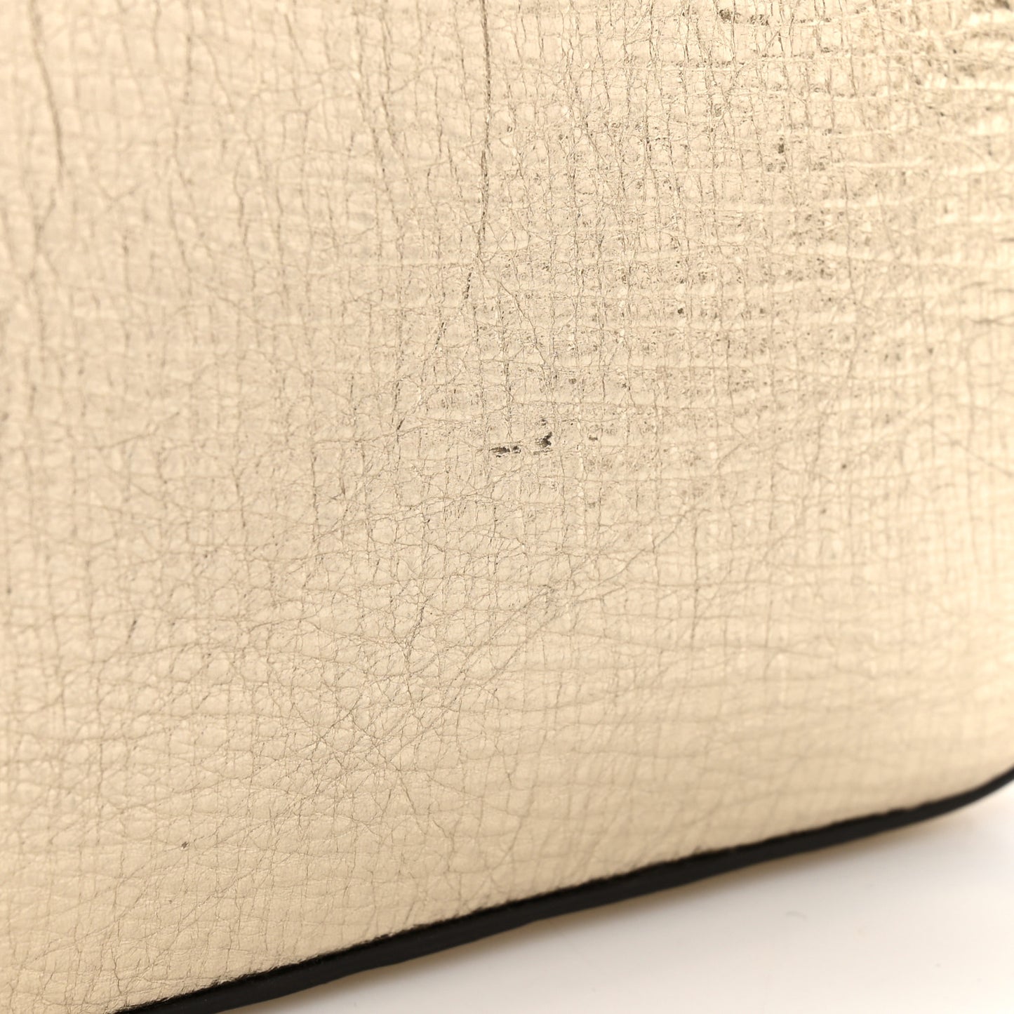 Metallic Calfskin Mini C Double Carry Gold