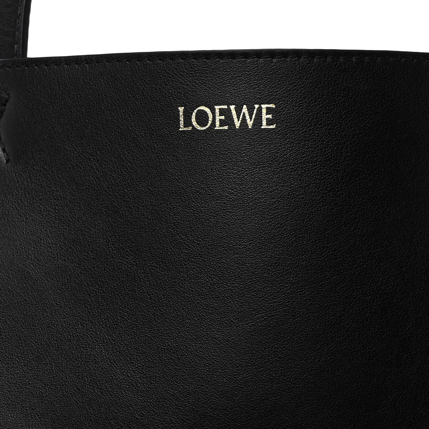 Loewe Shiny Calfskin Medium Puzzle Fold Tote Black 8 of 12