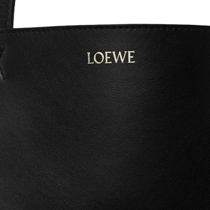 Loewe Shiny Calfskin Medium Puzzle Fold Tote Black 8 of 12