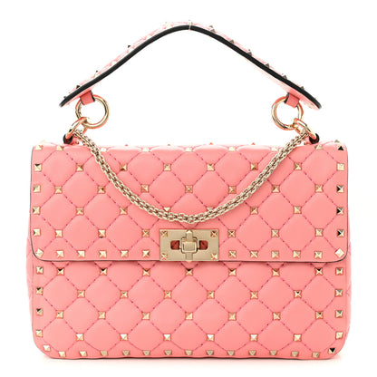 Valentino Garavani Nappa Medium Rockstud Spike Shoulder Bag Paradise Rose 1 of 9