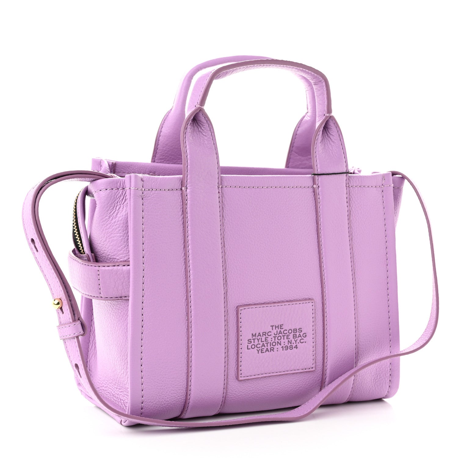 Marc Jacobs Grained Calfskin Small The Tote Bag Regal Orchid 3 of 11
