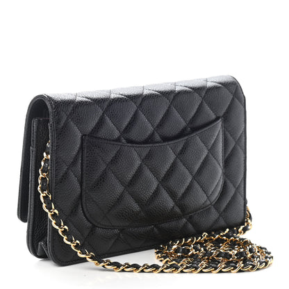 Chanel Caviar Quilted Wallet On Chain WOC Black 3 of 9