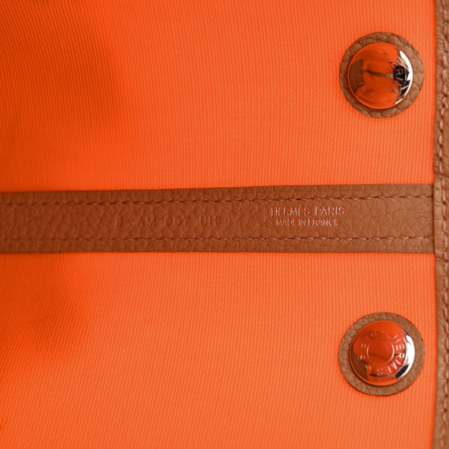 Hermes Toile Militaire Vache Country Garden Party 30 TPM Orange Chai 6 of 15