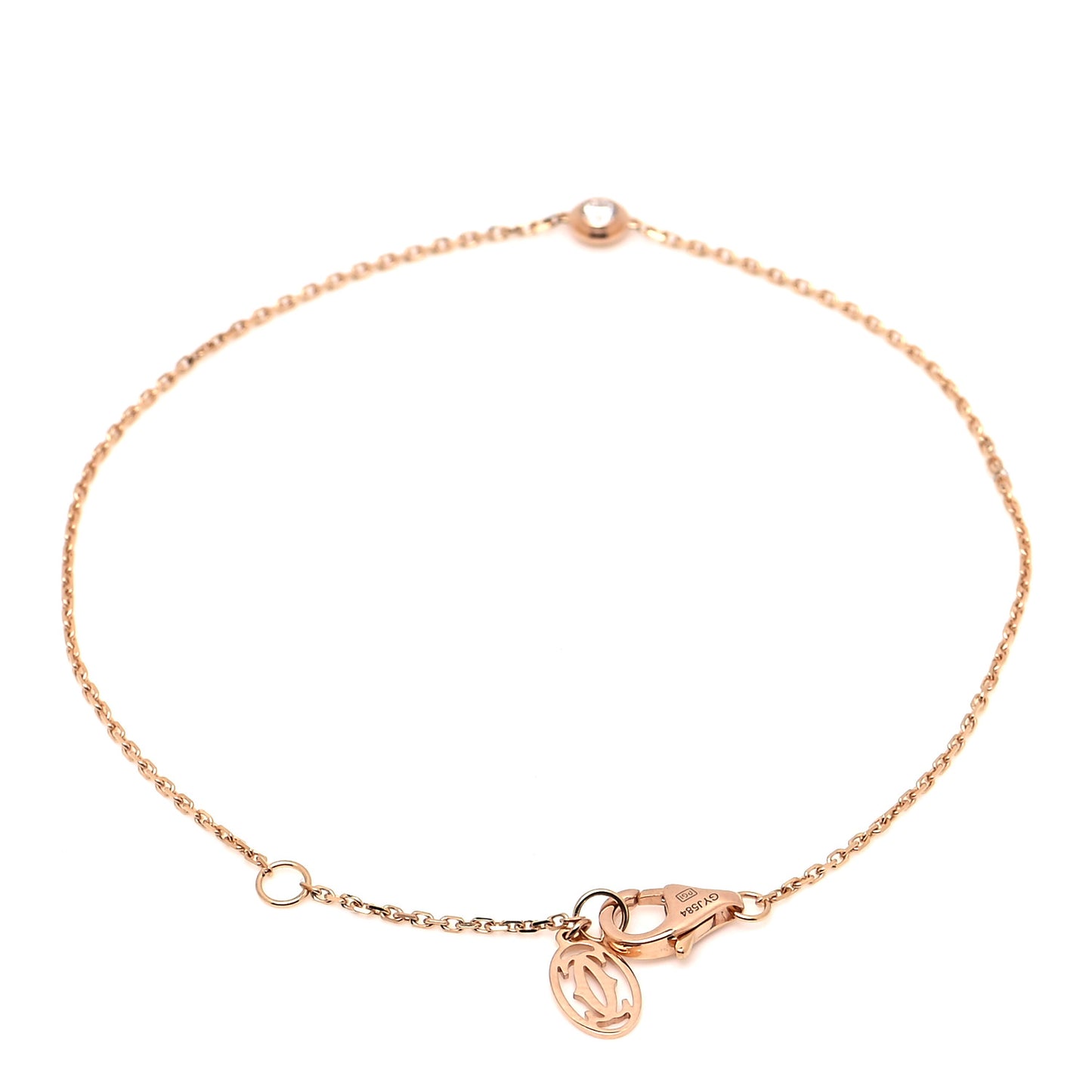 18K Pink Gold Diamond XS D'Amour Bracelet