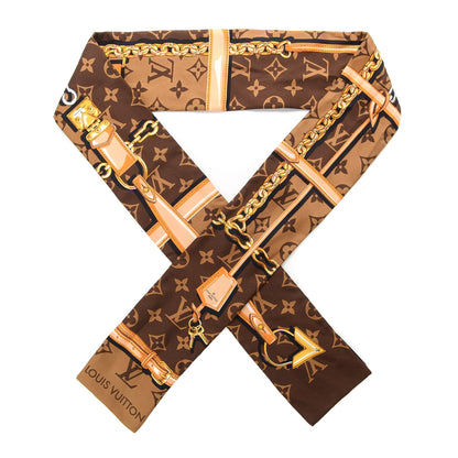 Louis Vuitton Silk Monogram Confidential Bandeau Brown 1 of 4