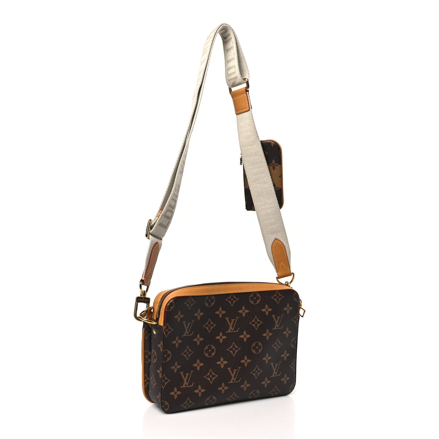 X NIGO Reverse Monogram Stripes Trio Messenger