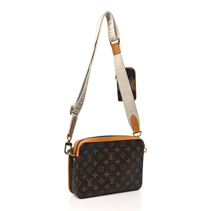 Louis Vuitton X NIGO Reverse Monogram Stripes Trio Messenger 3 of 11