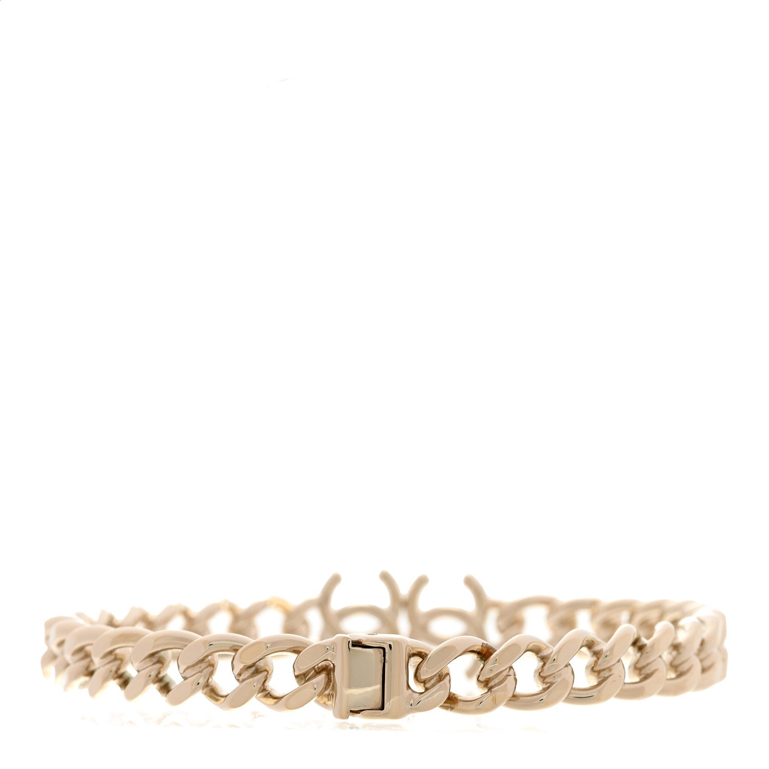 Chanel Metal CC Chain Link Choker Necklace M Gold 3 of 7