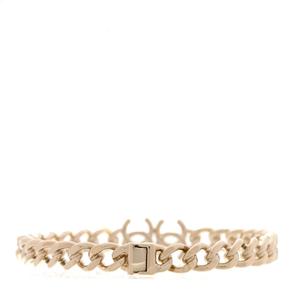 Chanel Metal CC Chain Link Choker Necklace M Gold 3 of 7