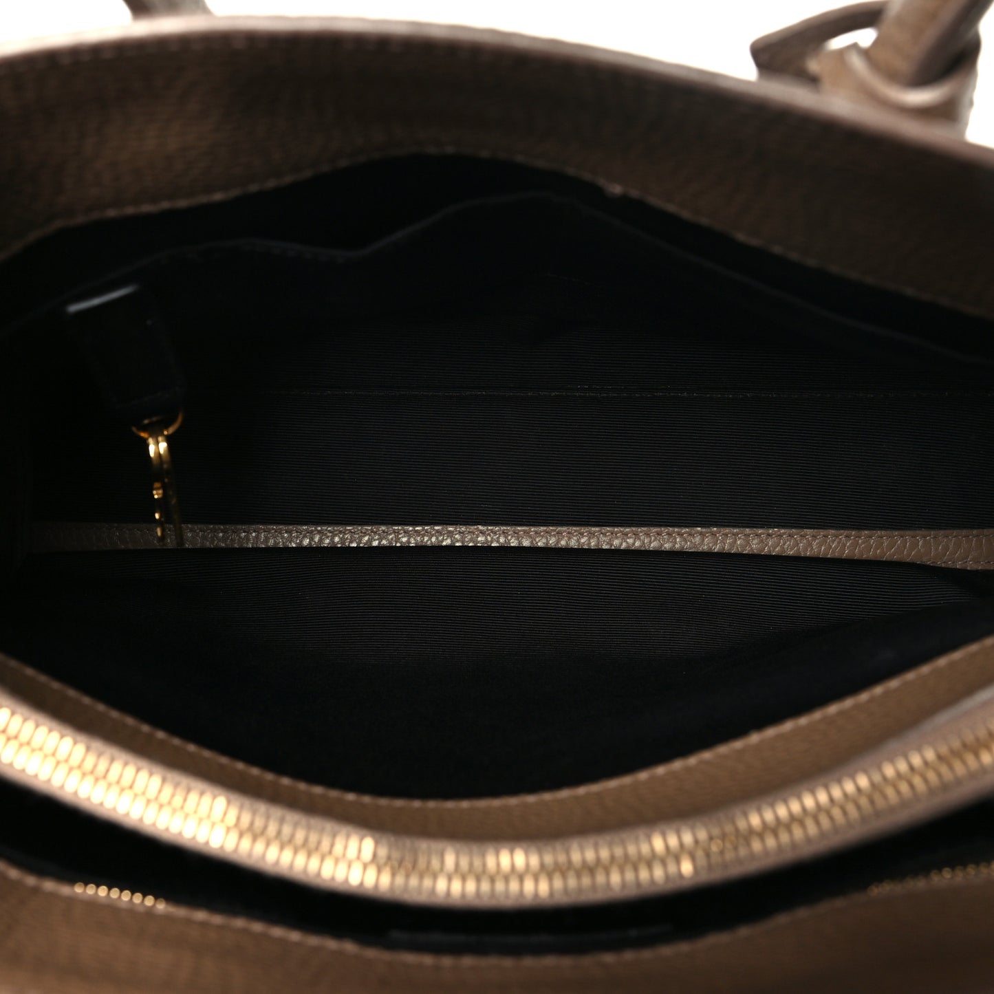 Grained Calfskin Small Sac De Jour Taupe