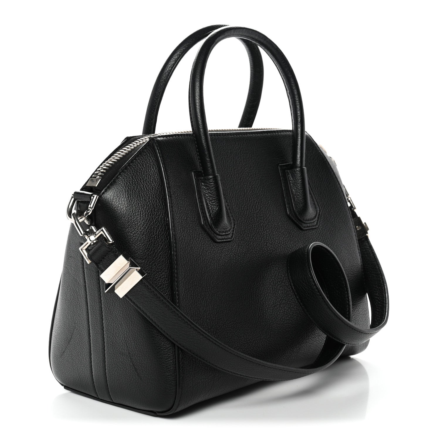 Givenchy Sugar Goatskin Striped Small Antigona Black Red 3 of 11