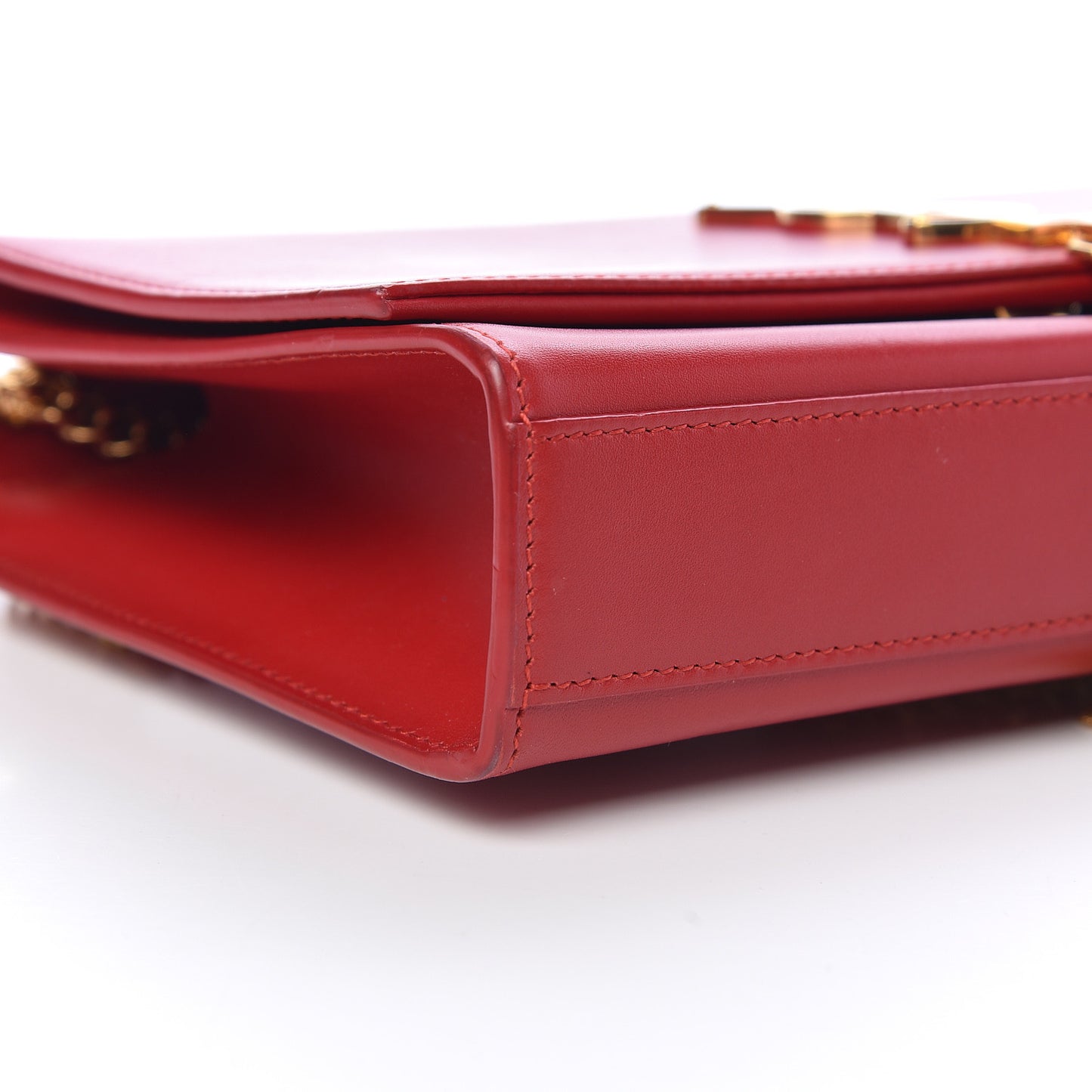 Smooth Calfskin Medium Classic Monogram Kate Tassel Satchel New Red