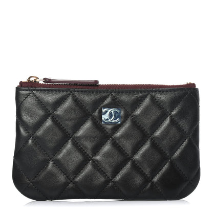 Chanel Lambskin Quilted Small Cosmetic Case Black 1 of 4