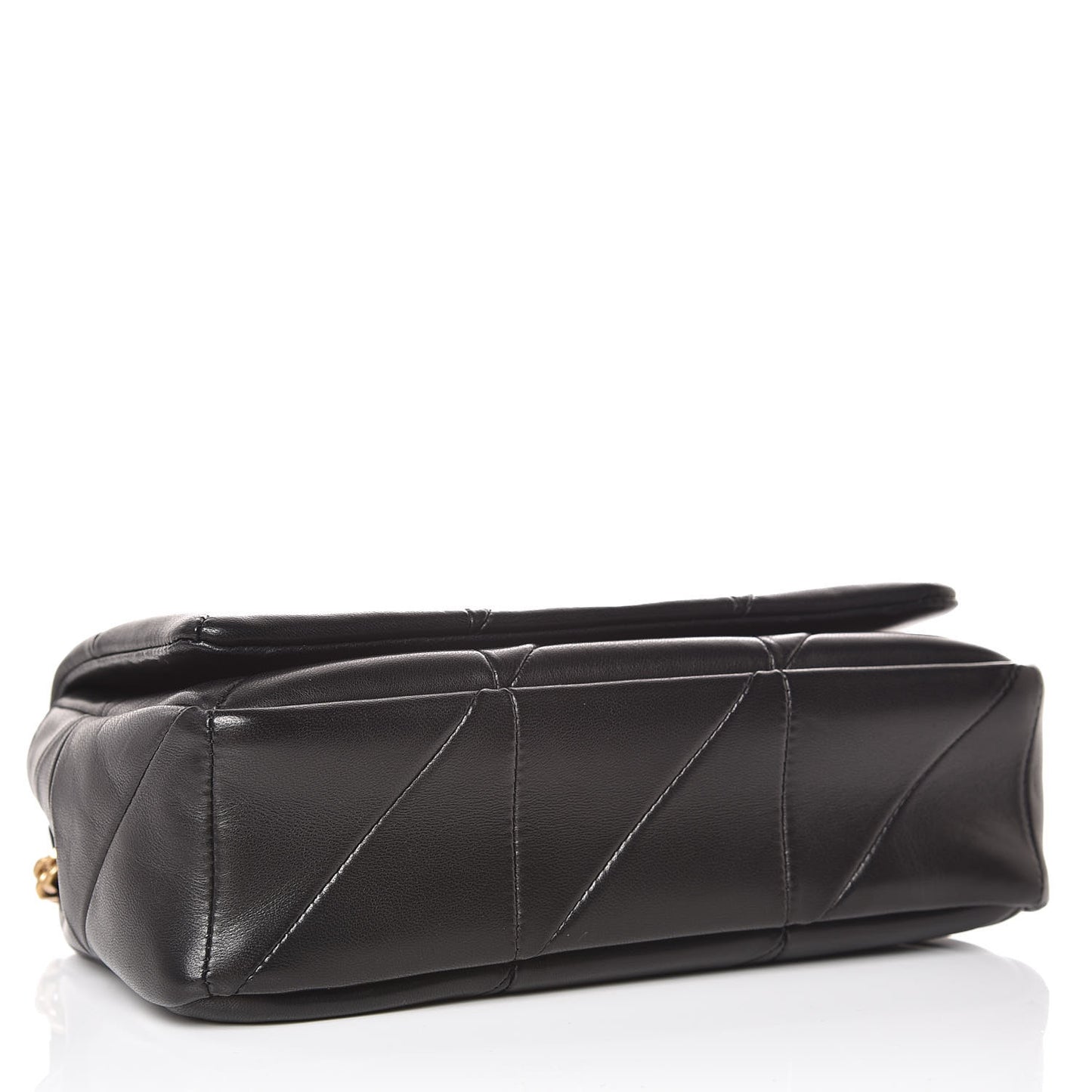 Lambskin Patchwork Monogram Small Jamie Black