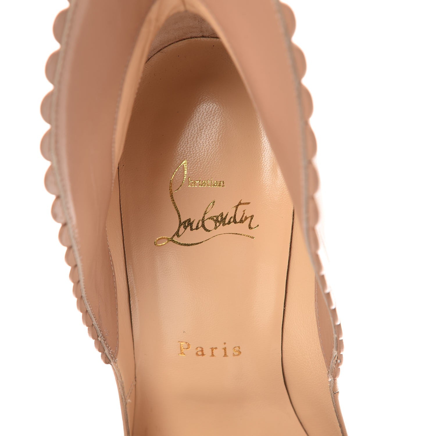 Christian Louboutin Kid Pijonina 100 Booties 38 Nude 7 of 8